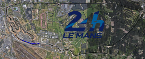 Circuit de la Sarthe Le Mans Satellite Map With Track Outline